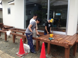 デッキ造作！(4日目)