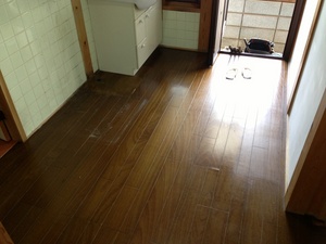 床張り替え現場！