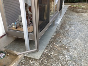 犬走りコンクリート工事！