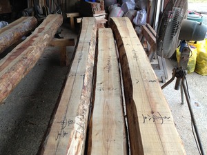 太鼓梁の墨付け完了！