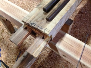 虹梁(こうりょう)の差し合わせ！