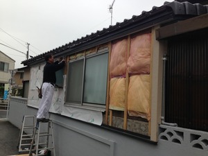 外壁と台所の改修工事！