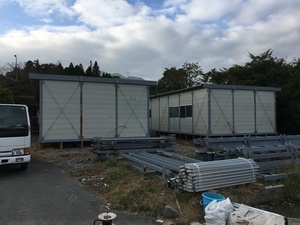 建築専門学校時代の友人の熊本地震復興工事の為、阿蘇入り！