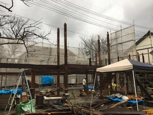 建築専門学校時代の友人の熊本地震復興工事！