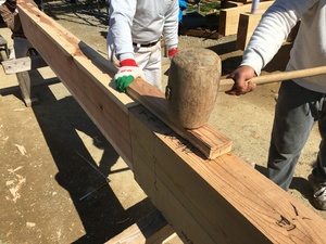 建築専門学校時代の友人の熊本地震復興工事！