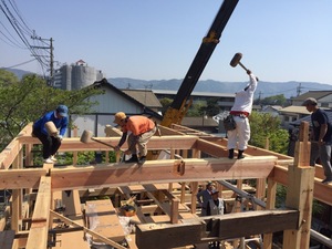 建築専門学校時代の友人の熊本地震復興古民家再生工事！