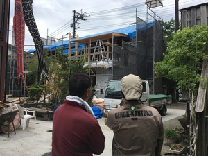 建築専門学校時代の友人の熊本地震復興古民家再生工事！