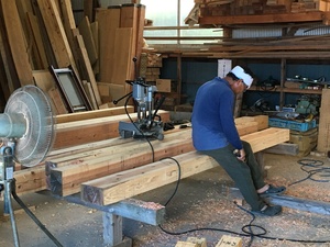 建築専門学校時代の友人の熊本地震復興古民家再生工事！