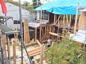 建築専門学校時代の友人の熊本地震復興古民家再生工事！