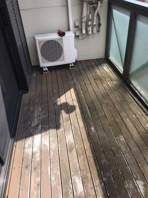 古くなった2階のバルコニー床板改修工事！（北九州市   門司区  N様邸】
