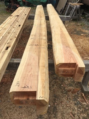 【遠賀郡  Y様邸】築45年の入母屋造りの屋根改修再生工事  （入母屋屋根小屋組組替え編）（宗像市  白木建設）