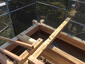 【遠賀郡  Y様邸】築45年の入母屋造りの屋根改修再生工事  （入母屋屋根隅木納め編）（宗像市  白木建設）