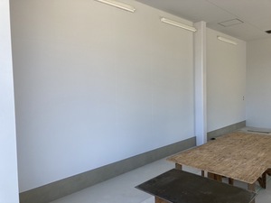 【宗像市　消防格納庫】高校の先輩が営む工務店の現場に作業応援に行って来ました。　宗像市　白木建設