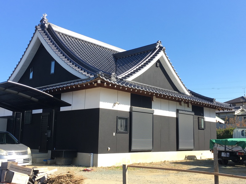 【宗像市 棟梁の家】本格反り屋根入母屋造り土壁平屋建て新築工事（土壁､泥コン塗編） 宗像市 白木建設